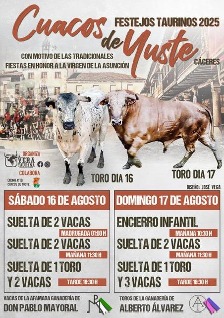 Imagen Cartel Festejos Taurinos 2025