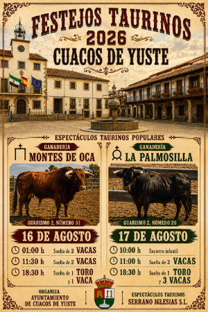 Imagen Festejos Taurinos 2026 Cuacos de Yuste